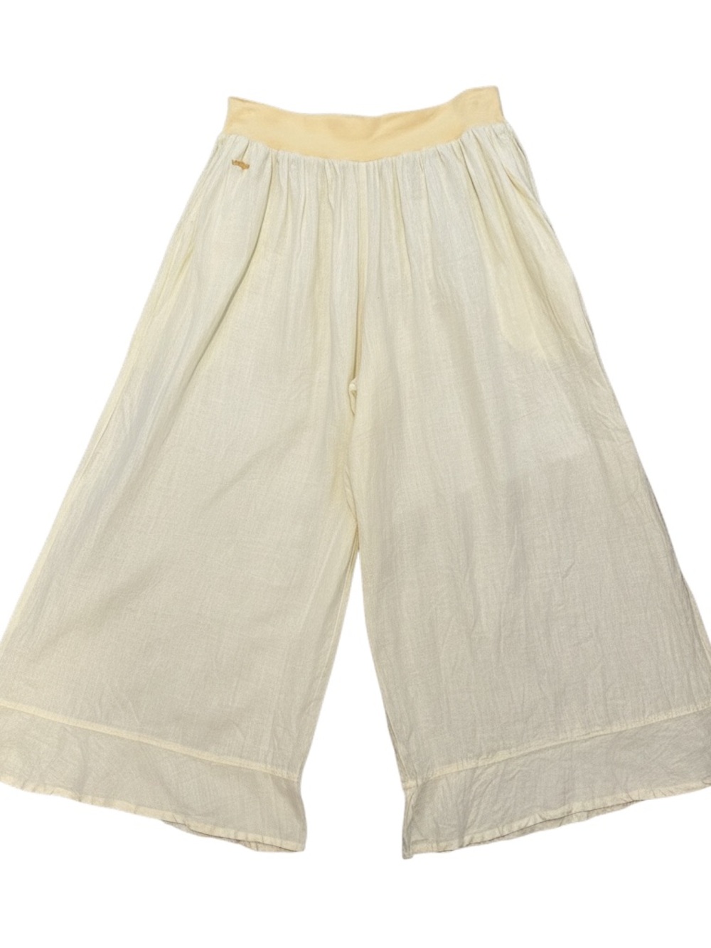 Reserection Flax Angelheart Wide Lightweight Linen Bloomers Pants Pale Yellow XL